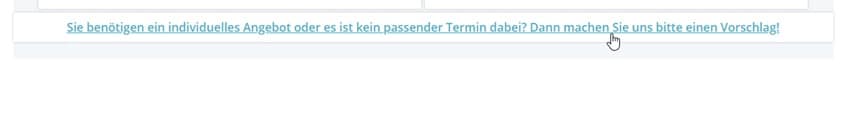 TECHNIA Kursanfrage-Button