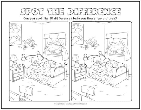 spot the 10 differences