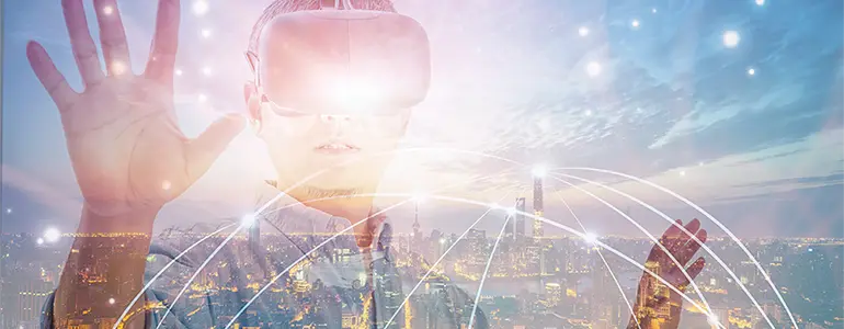 VR verbunden mit IoT lightworks