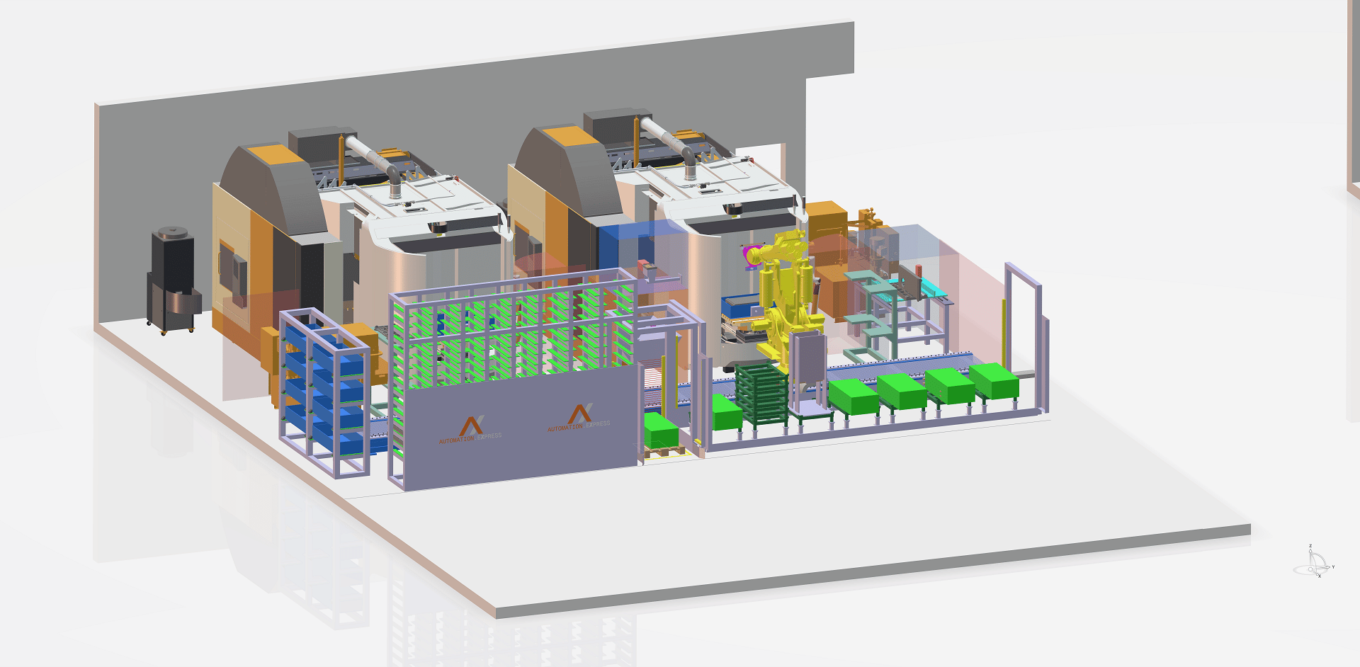 Fertigungsanlage automation.eXpress