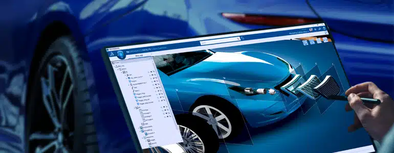 3DEXPERIENCE Plattform, arbeiten an einem Automotive Modell